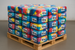 Europalette mit 30 Paketen à 10 kg Frottee bunt Putzlappen