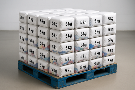 Europalette Putzlappen 30 Beutel à 5 kg